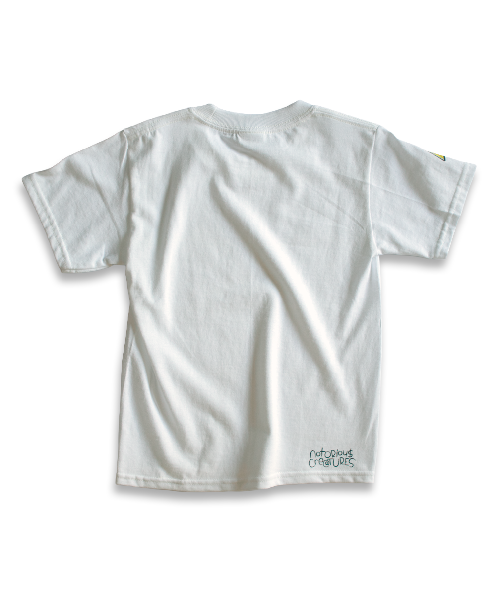 rainbow rain // 000 // white t-shirt