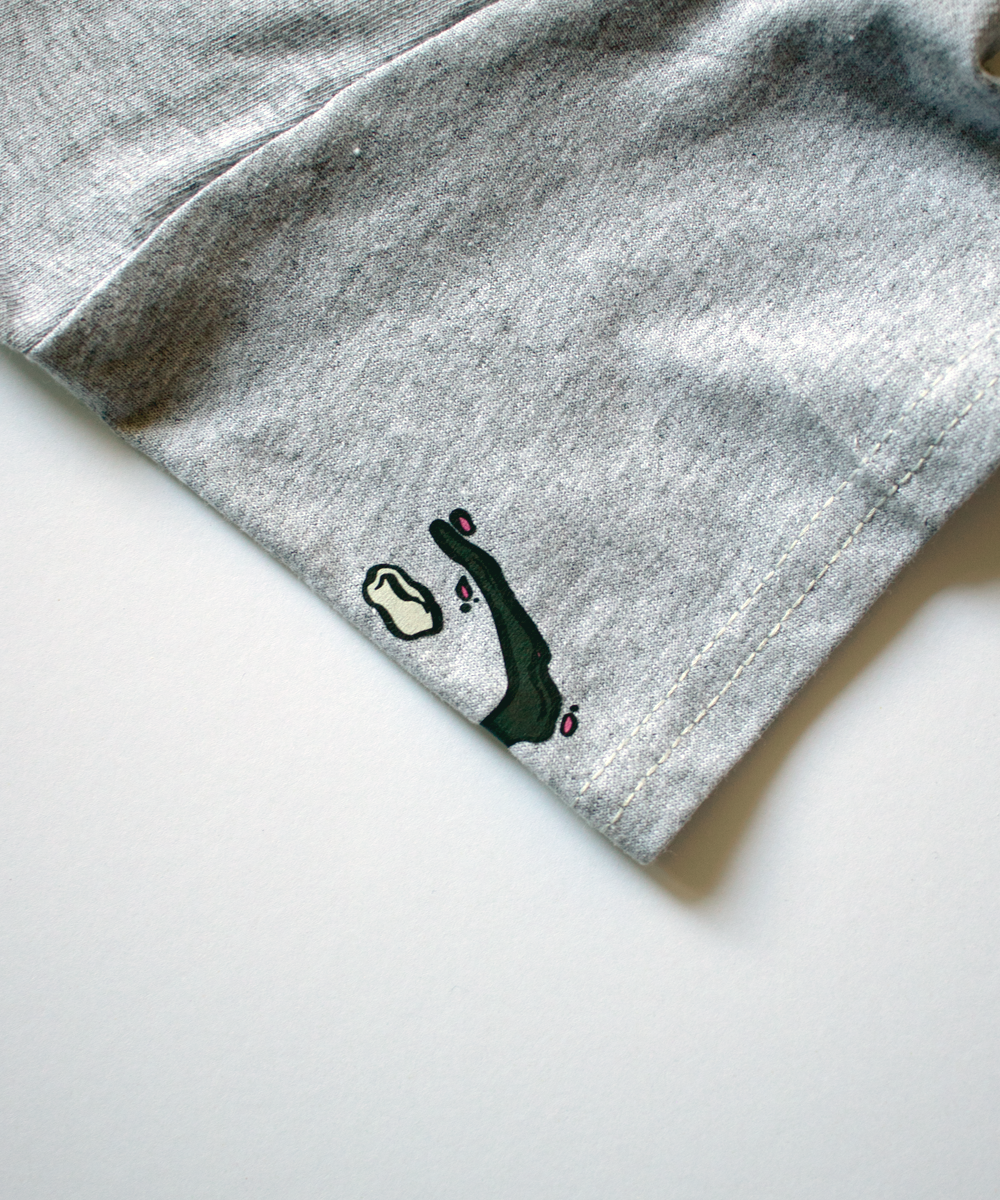 slime pirate // 000 // heather grey t-shirt