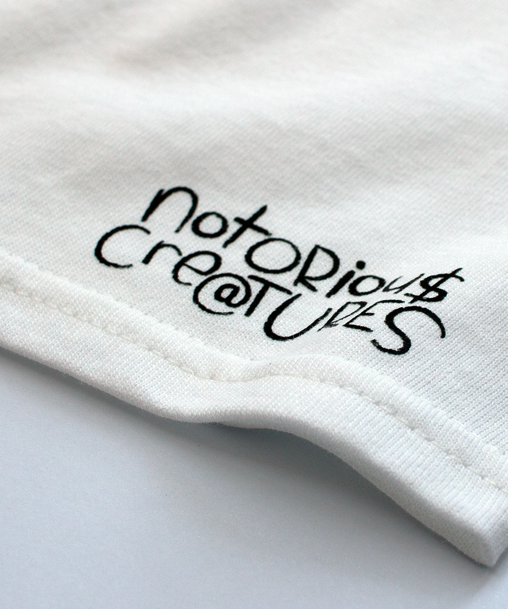 rainbow rain // 000 // white t-shirt