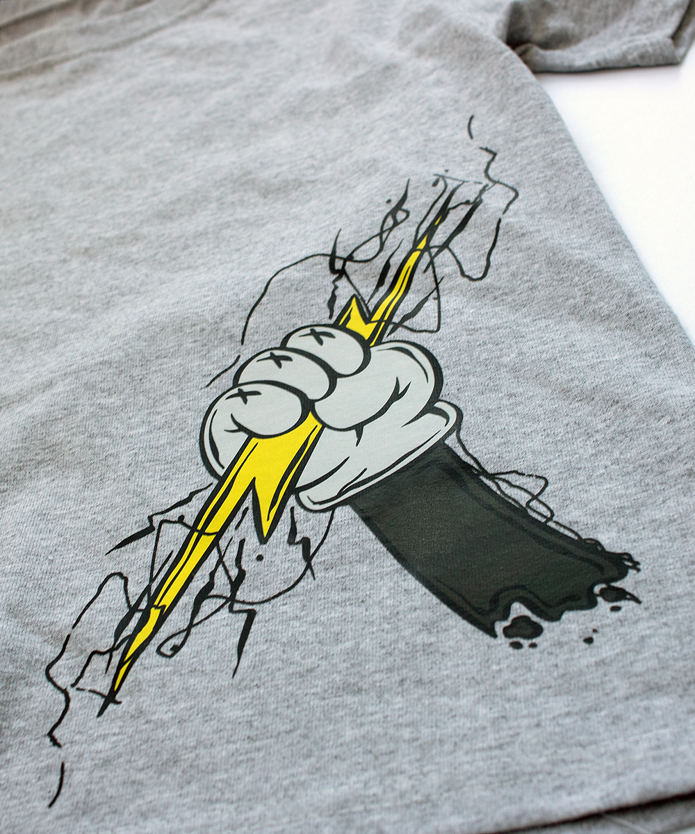 voltage - heather grey t-shirt