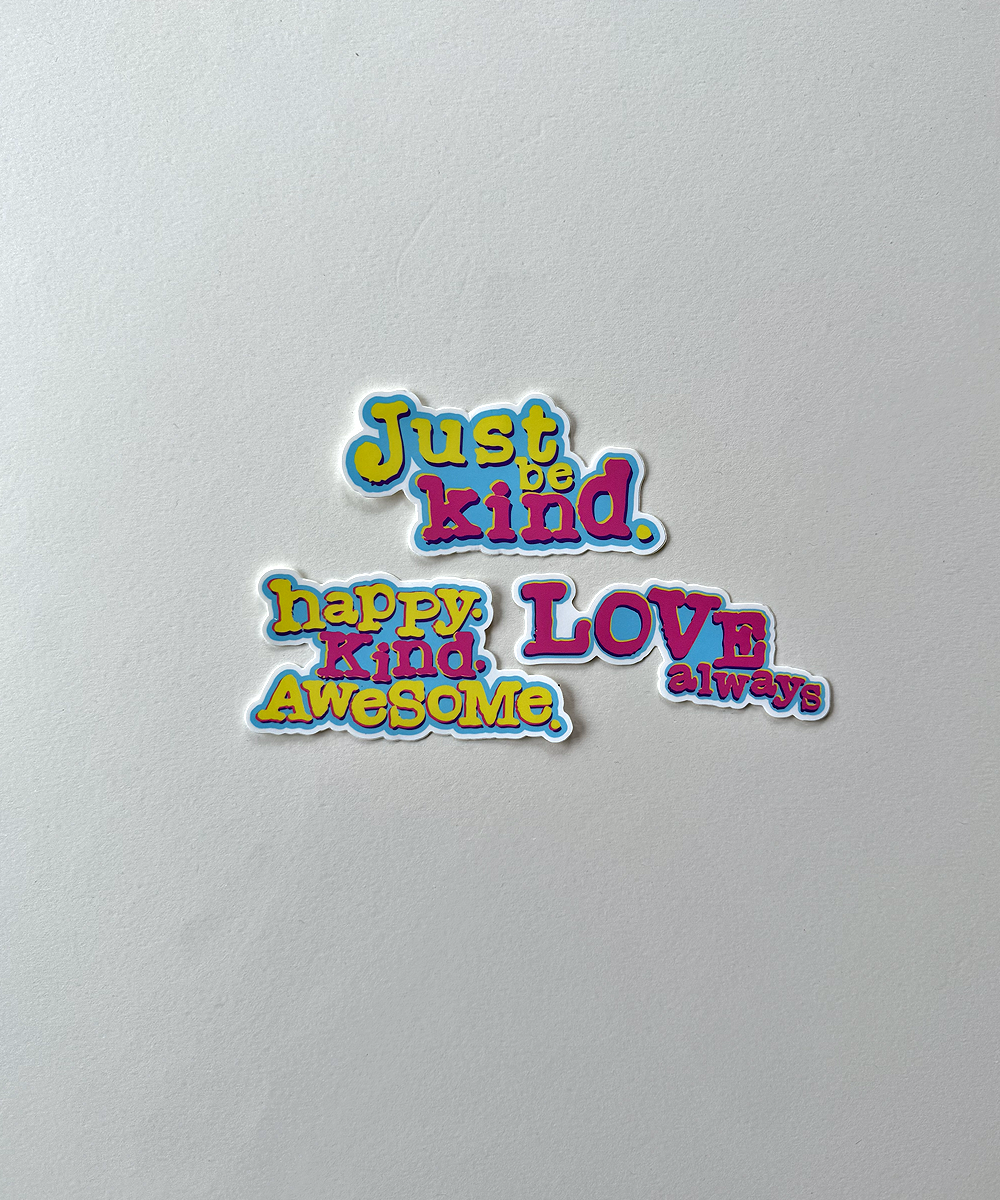 three pack - stickers